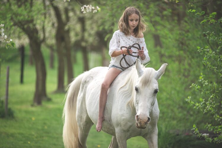 horseback riding girl